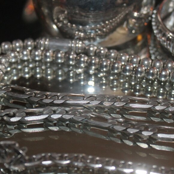 Vintage 271 Grams of 925 Sterling Silver Bracelets Necklaces Bangles More - Picture 4 of 10